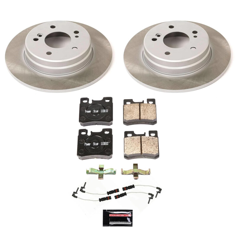 Power Stop 90-92 Mercedes-Benz 300TE Rear Semi-Coated Rotor Kit - SC6333