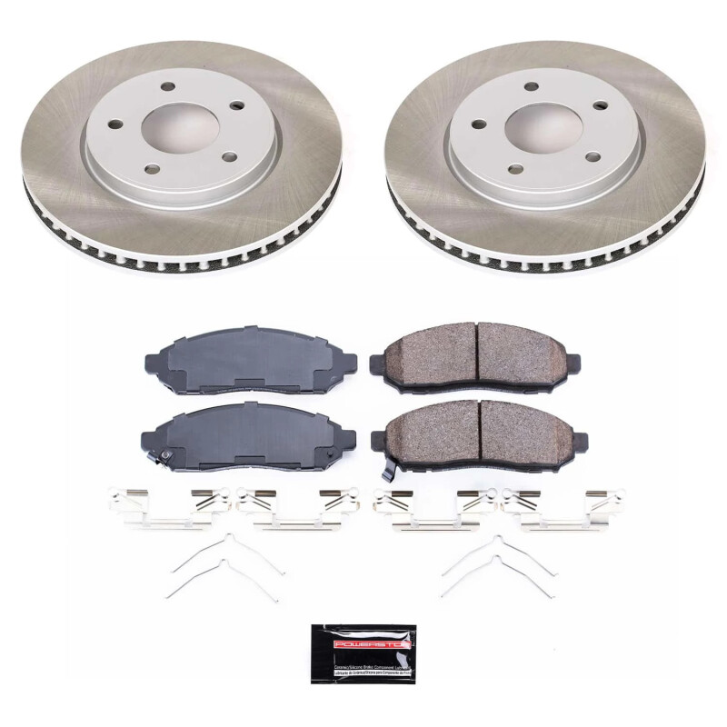 Power Stop 13-21 Nissan NV200 Front Semi-Coated Rotor Kit - SC6492