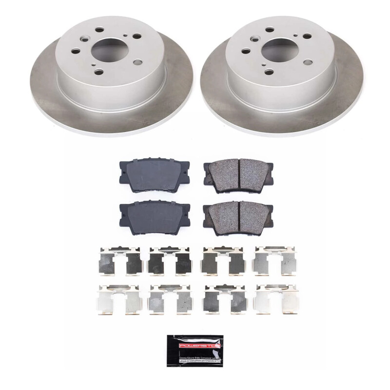 Power Stop 12-17 Toyota Camry Rear Semi-Coated Rotor Kit - SC6520