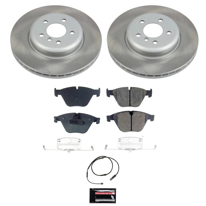 Power Stop 2011 BMW 535i xDrive Front Semi-Coated Rotor Kit - SC6581