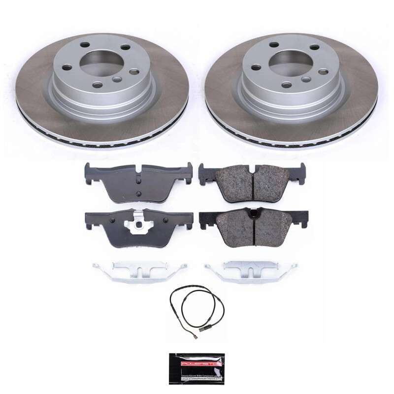 Power Stop 2014 BMW 428i xDrive Rear Semi-Coated Rotor Kit - SC6656