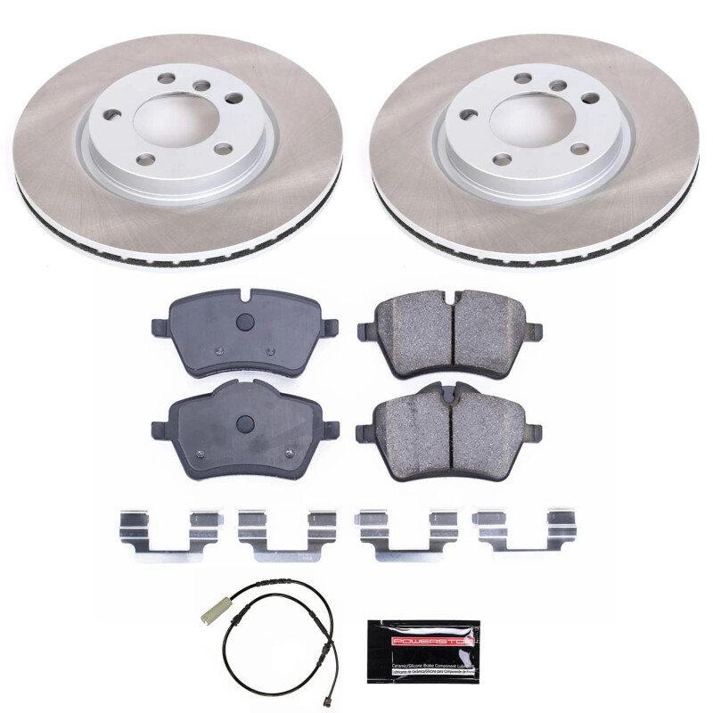 Power Stop 13-16 Mini Cooper Paceman Front Semi-Coated Rotor Kit - SC6665