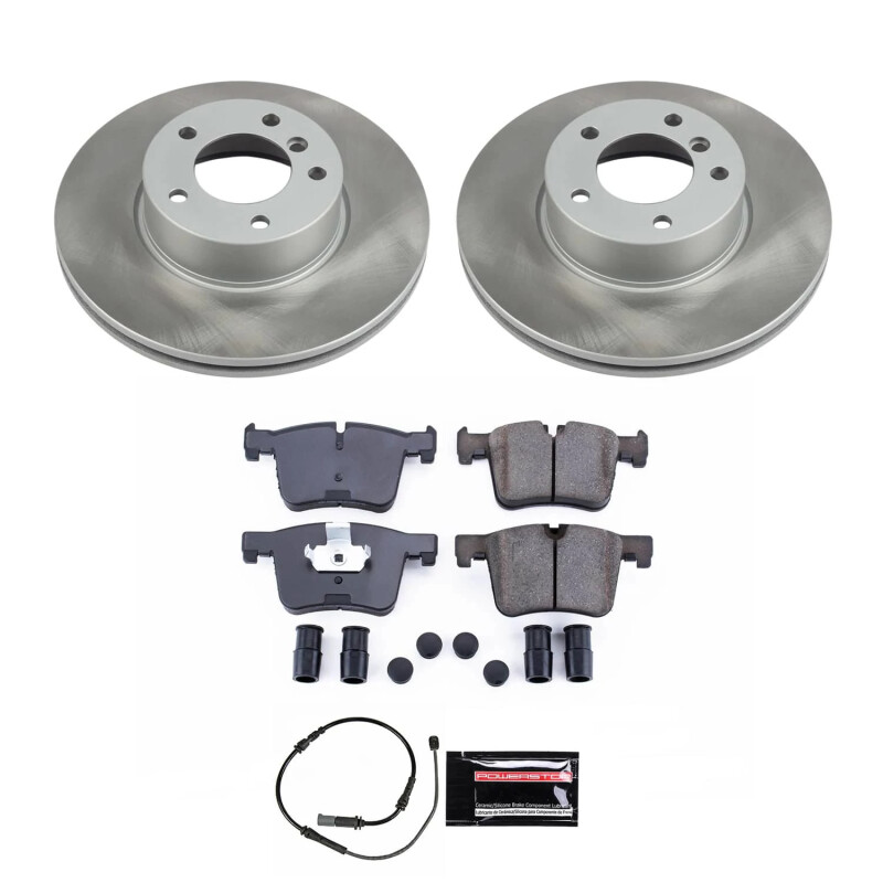 Power Stop 17-20 BMW 430i xDrive Gran Coupe Front Semi-Coated Rotor Kit - SC6743
