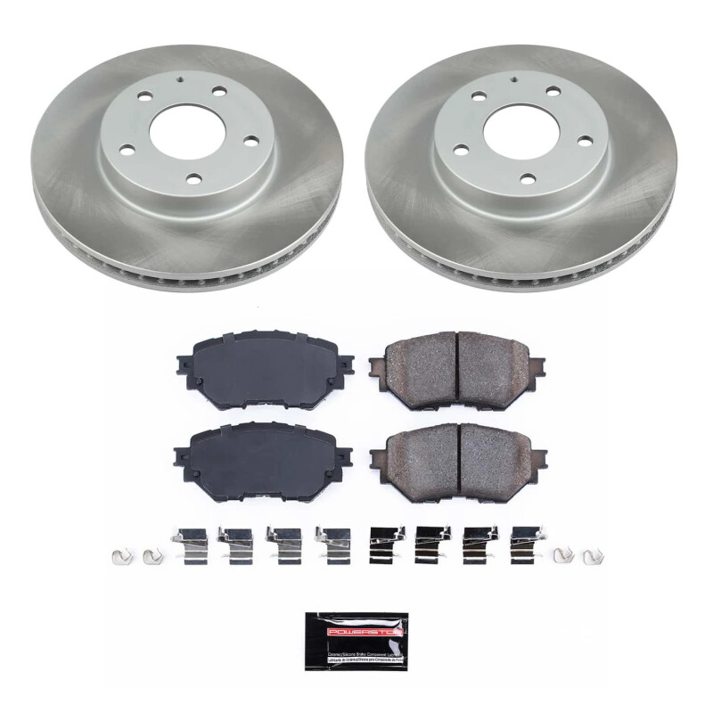 Power Stop 14-16 Mazda 3 Front Semi-Coated Rotor Kit - SC6975