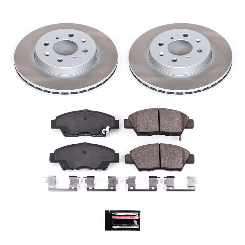 Power Stop 15-20 Honda Fit Front Semi-Coated Rotor Kit - SC7032