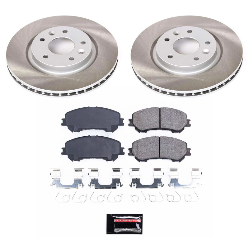 Power Stop 17-22 Nissan Rogue Sport Front Semi-Coated Rotor Kit - SC7036