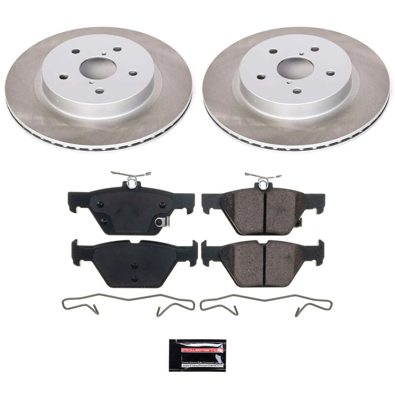 Power Stop 16-20 Subaru WRX Rear Semi-Coated Rotor Kit - SC7039