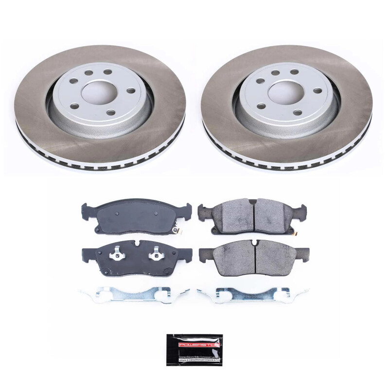 Power Stop 2022 Jeep Grand Cherokee WK Front Semi-Coated Rotor Kit - SC7133