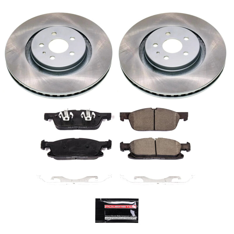 Power Stop 19-21 Lincoln Nautilus Front Semi-Coated Rotor Kit - SC7143