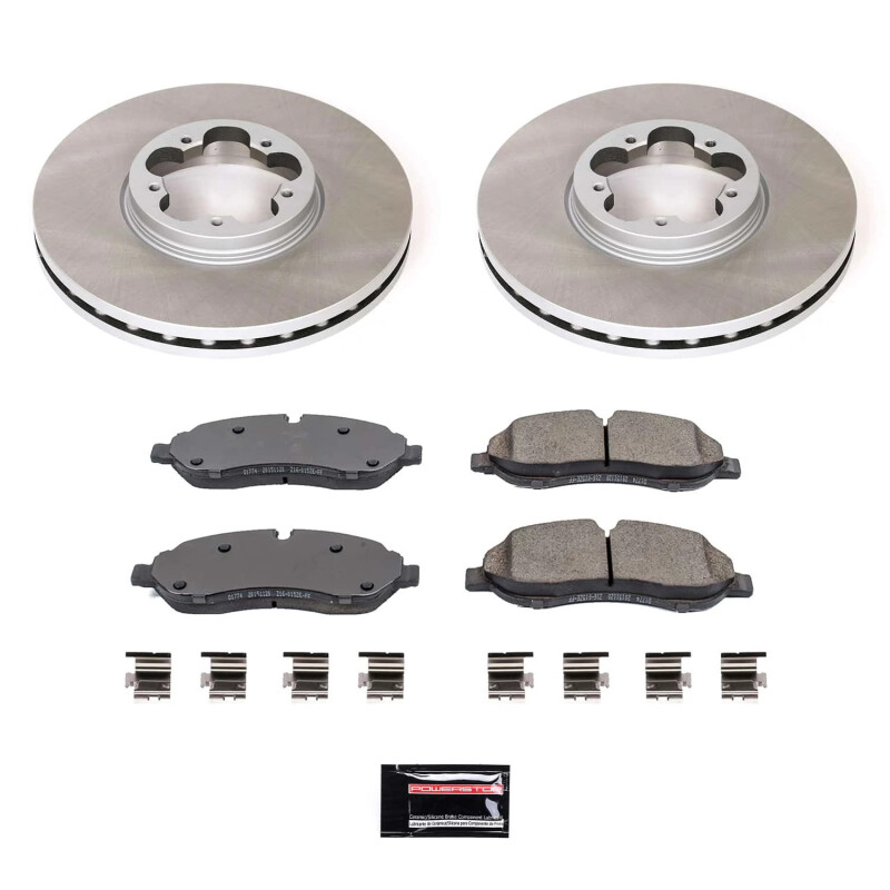 Power Stop 15-19 Ford Transit-350 Front Semi-Coated Rotor Kit - SC7150