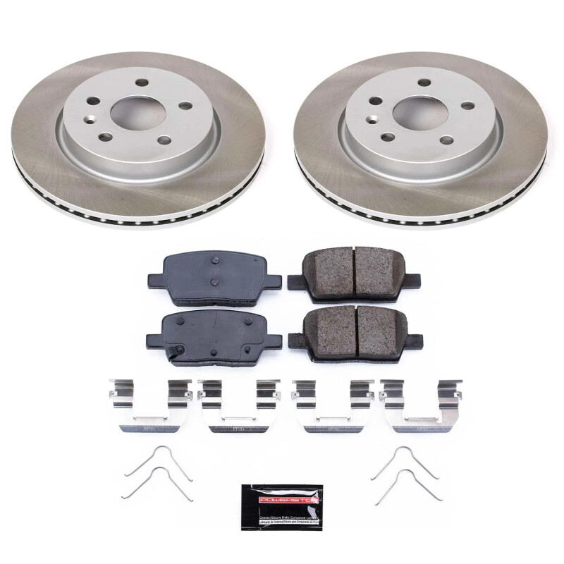 Power Stop 16-21 Chevrolet Camaro Rear Semi-Coated Rotor Kit - SC7289