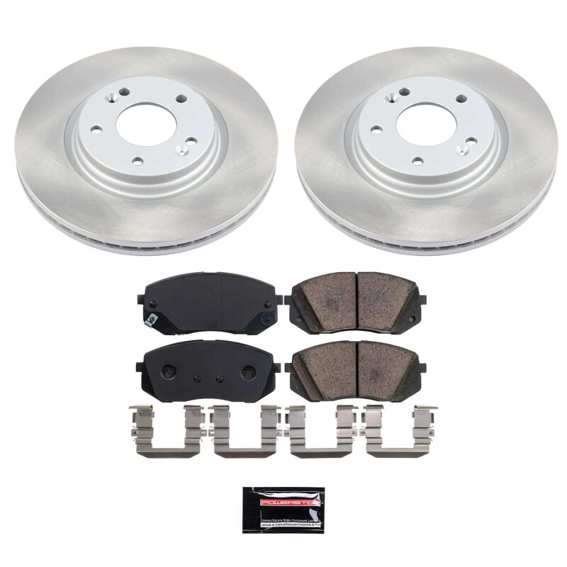 Power Stop 16-20 Kia Optima Front Semi-Coated Rotor Kit - SC7353