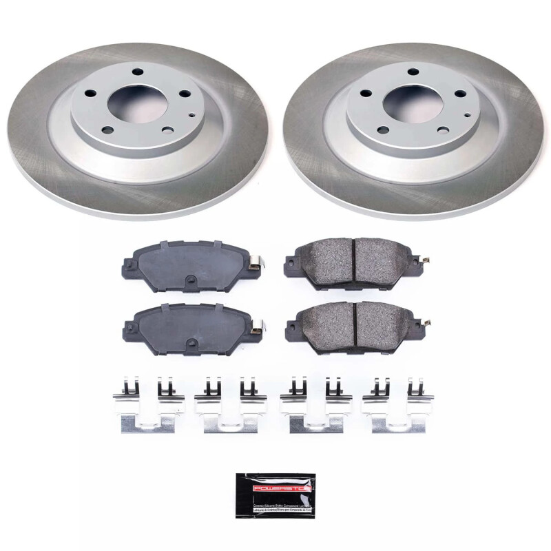 Power Stop 16-23 Mazda CX-5 Rear Semi-Coated Rotor Kit - SC7516