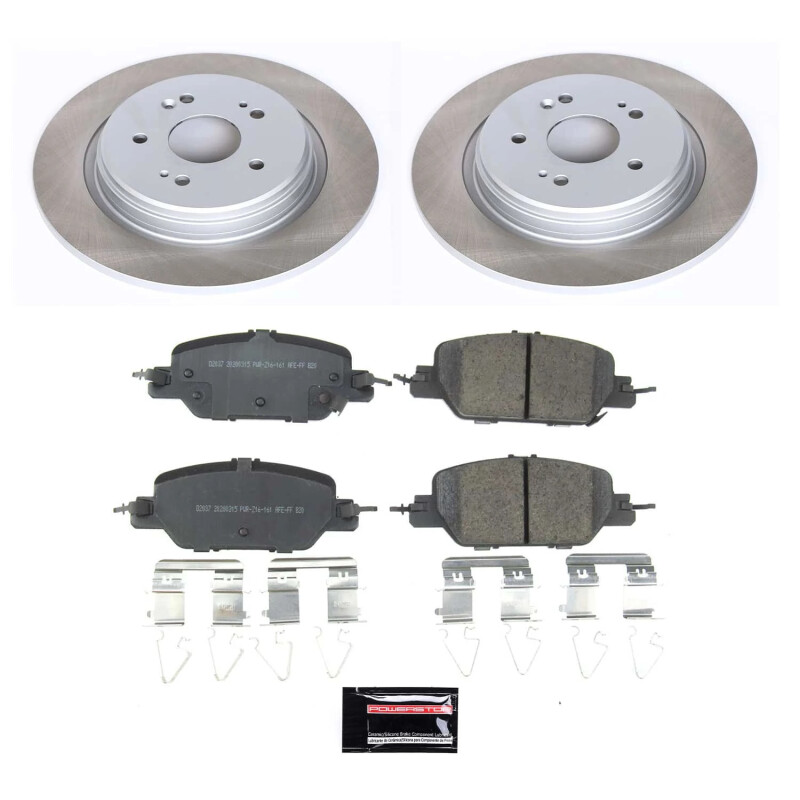 Power Stop 17-23 Honda CR-V Rear Semi-Coated Rotor Kit - SC7528