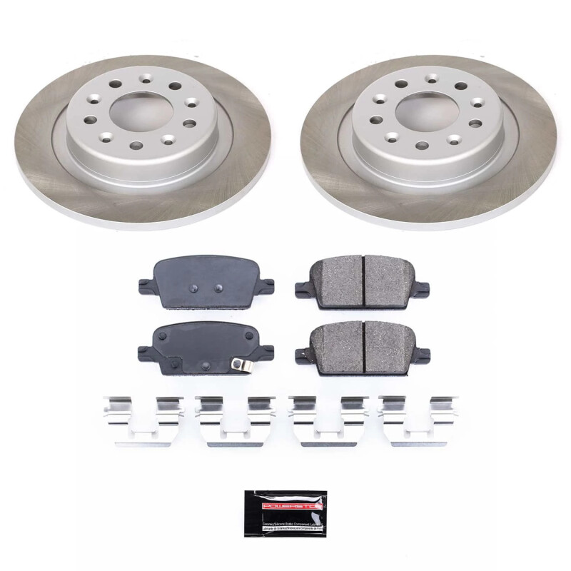 Power Stop 16-22 Chevrolet Malibu Rear Semi-Coated Rotor Kit - SC7722