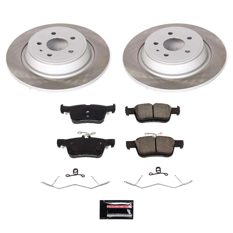 Power Stop 17-20 Ford Fusion Rear Semi-Coated Rotor Kit - SC7723