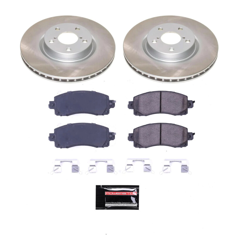 Power Stop 17-22 Subaru Impreza Front Semi-Coated Rotor Kit - SC7891