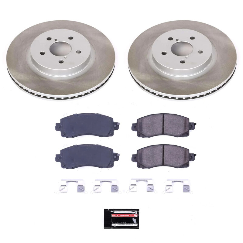 Power Stop 17-22 Subaru Impreza Front Semi-Coated Rotor Kit - SC7892