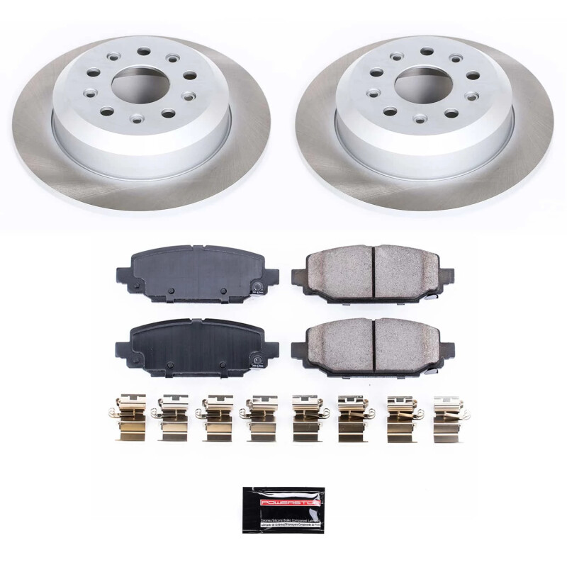 Power Stop 18-22 Jeep Wrangler Rear Semi-Coated Rotor Kit - SC7943