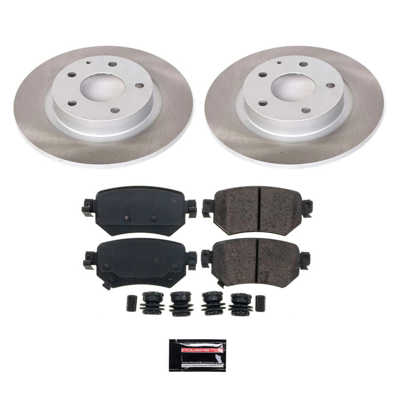 Power Stop 16-21 Mazda 6 Rear Semi-Coated Rotor Kit - SC8068