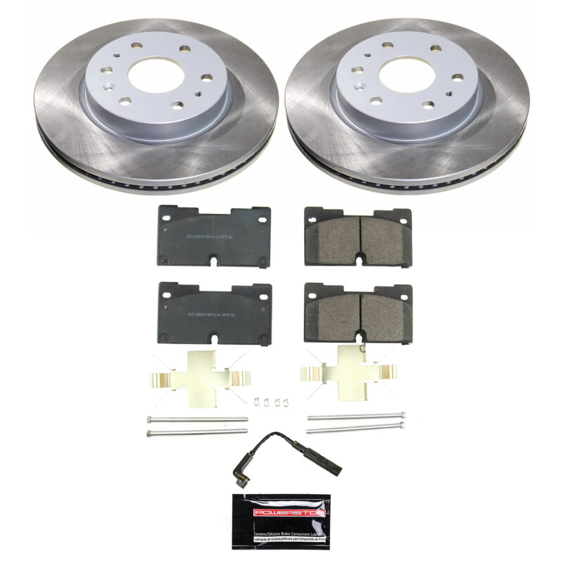 Power Stop 21-23 GMC Yukon XL Front Semi-Coated Rotor Kit - SC8172