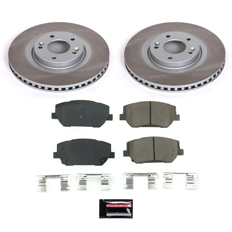 Power Stop 19-20 Hyundai Santa Fe Front Semi-Coated Rotor Kit - SC8309