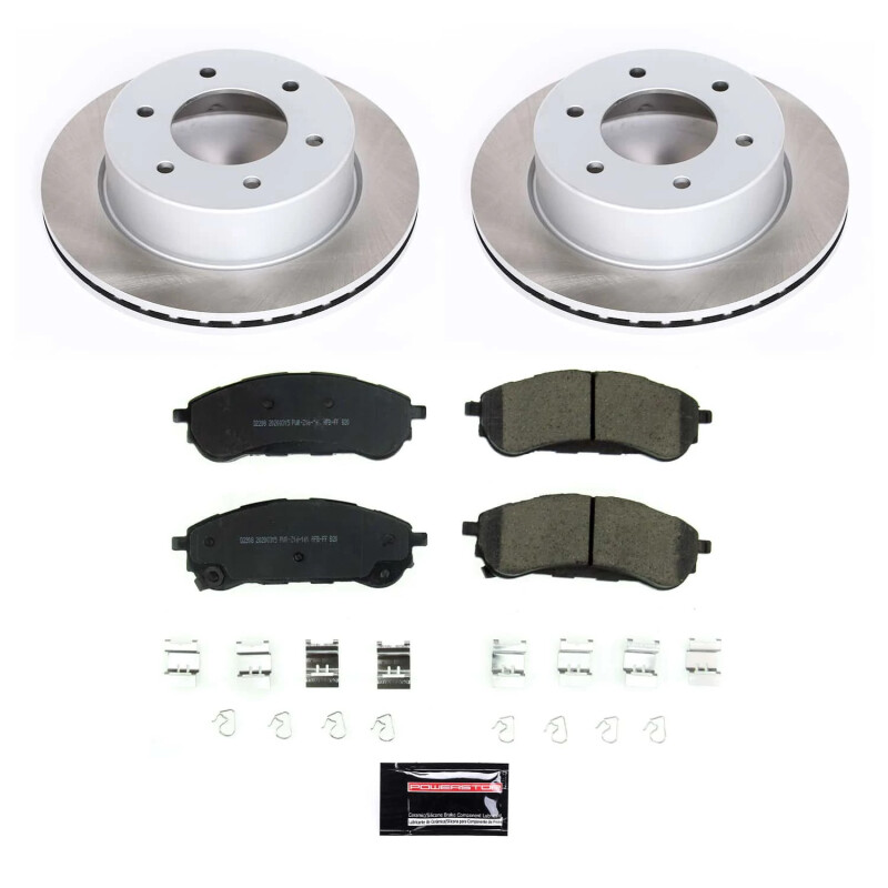 Power Stop 19-22 Ford Ranger Rear Semi-Coated Rotor Kit - SC8430