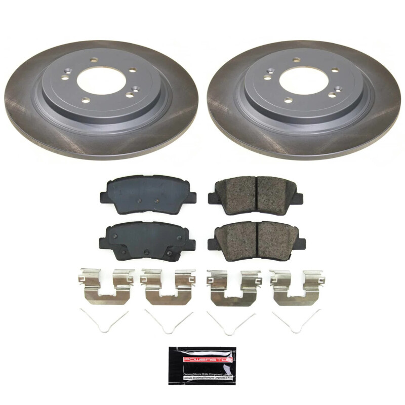 Power Stop 19-22 Hyundai Nexo Rear Semi-Coated Rotor Kit - SC8619