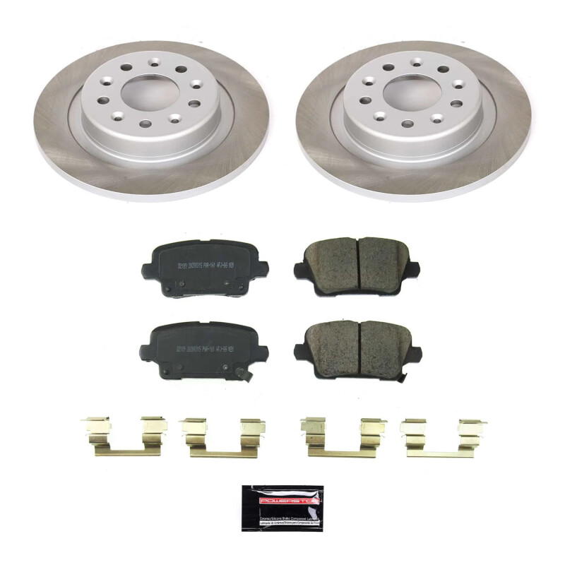 Power Stop 19-20 Buick Regal Sportback Rear Semi-Coated Rotor Kit - SC8677