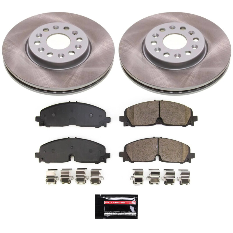 Power Stop 21-22 GMC Acadia Front Semi-Coated Rotor Kit - SC8739