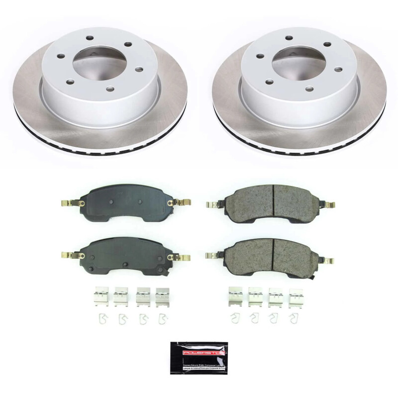 Power Stop 21-23 Ford Bronco Rear Semi-Coated Rotor Kit - SC8763