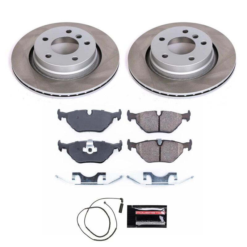 Power Stop 99-00 BMW 328i Rear Semi-Coated Rotor Kit - SC877