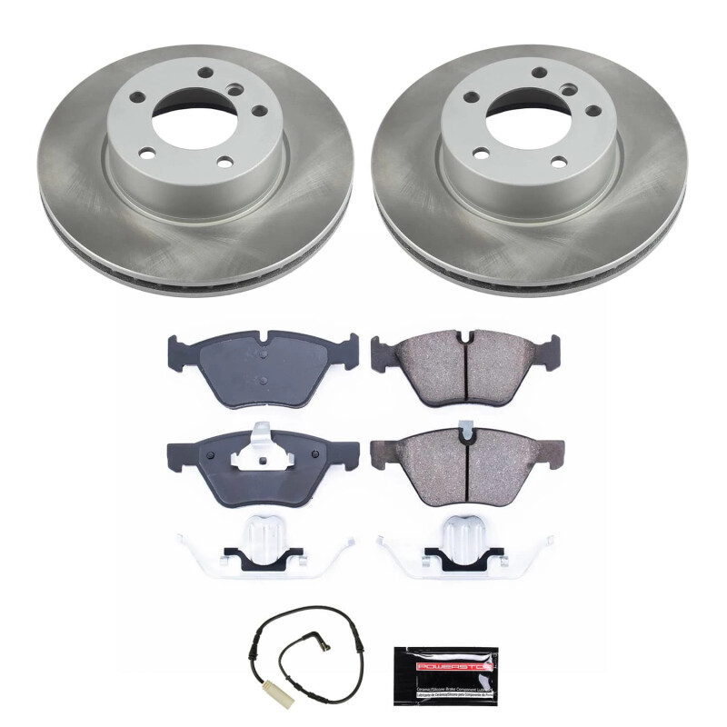 Power Stop 08-10 BMW 128i Front Semi-Coated Rotor Kit - SC8949