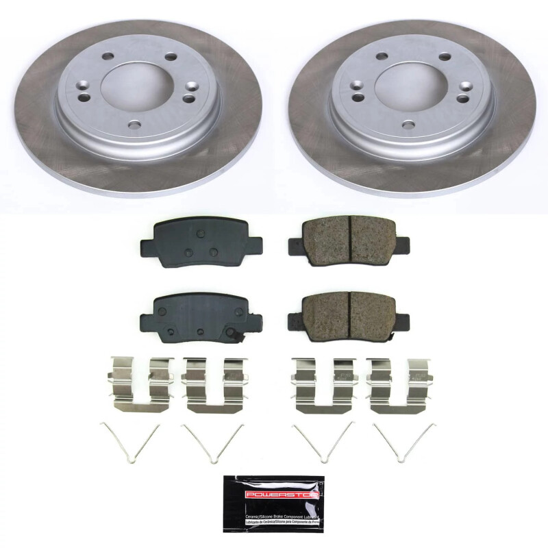 Power Stop 21-23 Hyundai Elantra Rear Semi-Coated Rotor Kit - SC9106