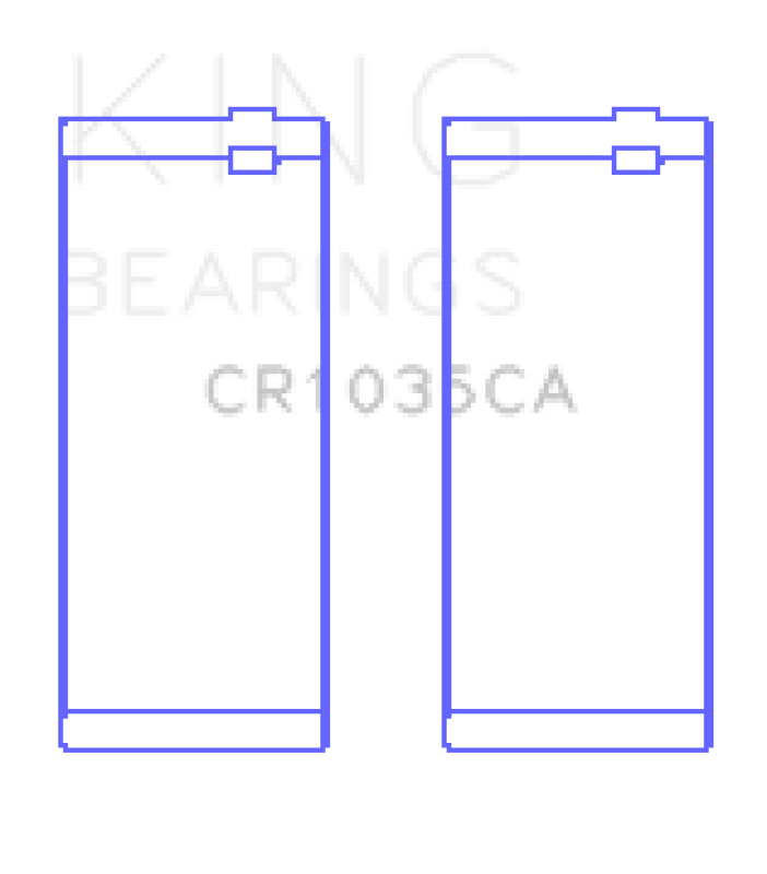 King Engine Bearings Cummins B-Ser. L4 (Size +0.50mm) Connecting Rod Bearing Set - CR1035CA0.5