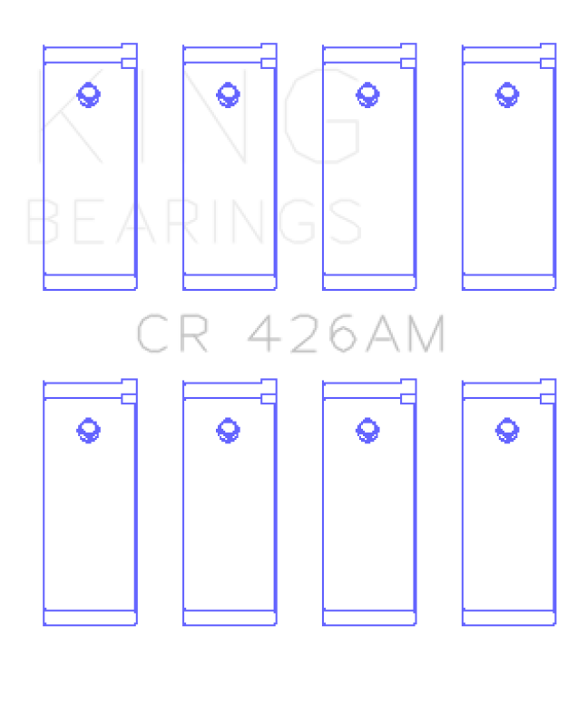 King Engine Bearings Datsun E13/E15/(Size +0.75mm) Connecting Rod Bearing Set - CR426AM0.75