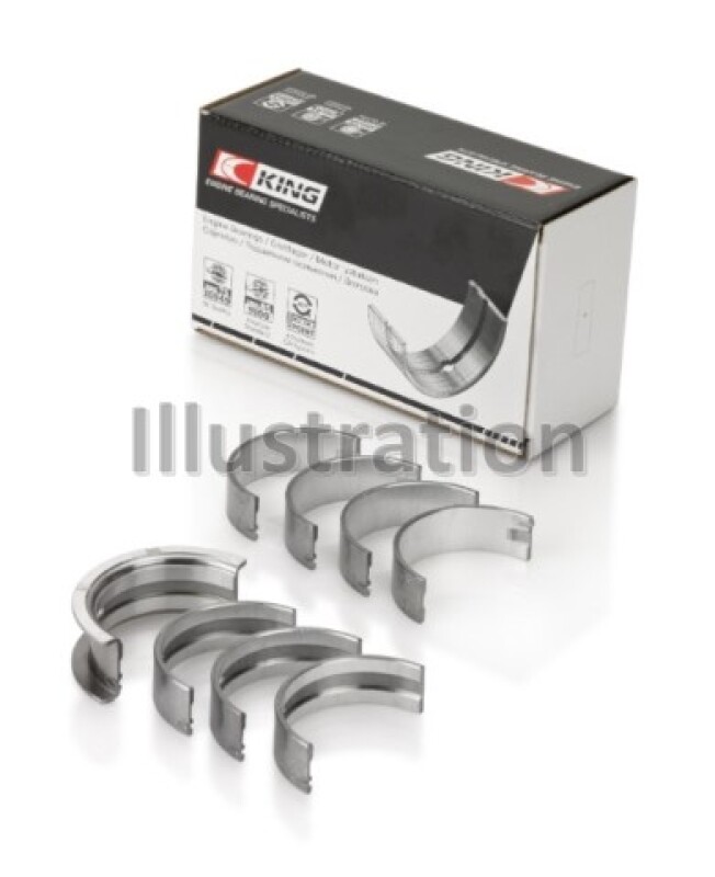 King Engine Bearings Gmc 2.8L/3.4L V6 173Ci/207Ci (Size +0.25mm) Main Bearing Set - MB4080SI0.25