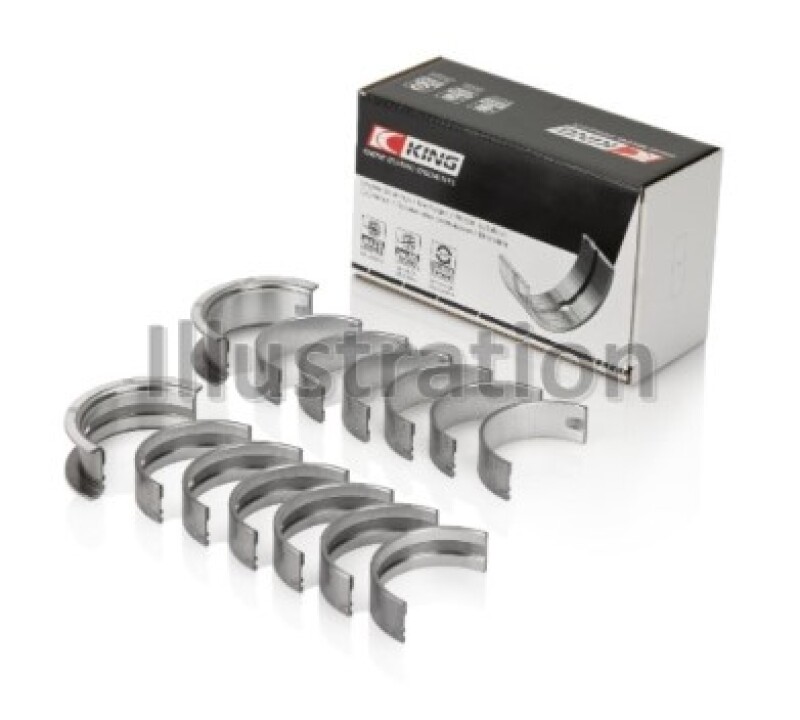 King Engine Bearings BMW M30B35/25/28/32/33/35 (Size +1.0mm) Main Bearing Set - MB770AM1.0