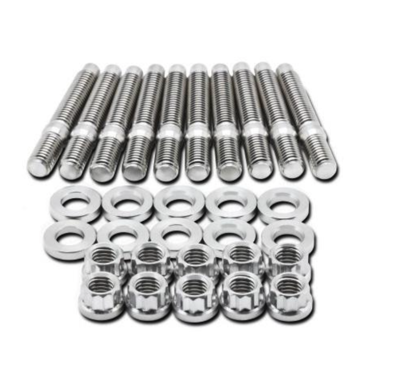 BLOX Racing SUS303 Stainless Steel Intake Manifold Stud Kit M8 x 1.25mm 55mm in Length - 9-piece - BXFL-00308-9