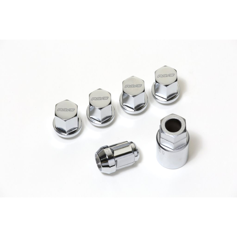 Rays 19 Hex Lock & Lug Nut Set M14x1.5 - Chrome - W191415C
