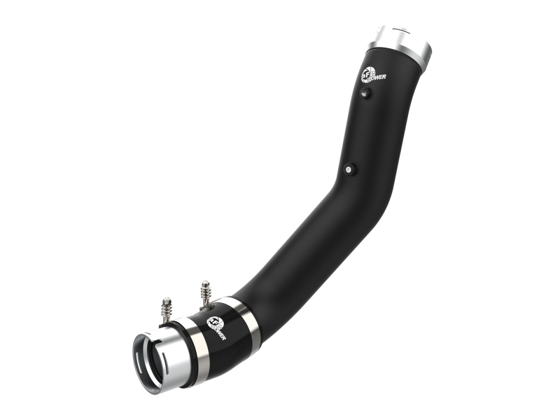 aFe 20-23 GM Diesel Trucks V8 6.6L L5P BladeRunner 3.5in Aluminum Cold Charge Pipe - Black - 46-20449-B