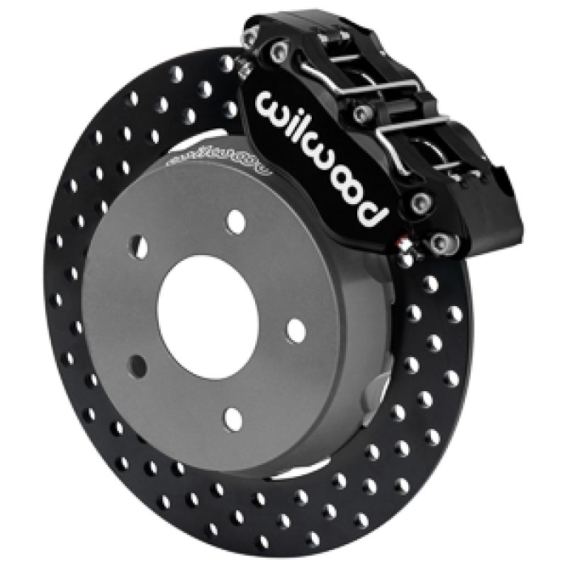 Wilwood 22-23 Polaris RZR Turbo Dynapro 4R Front Brake Kit w/ 11.25in Drilled Rotors - Black - 140-17568-D
