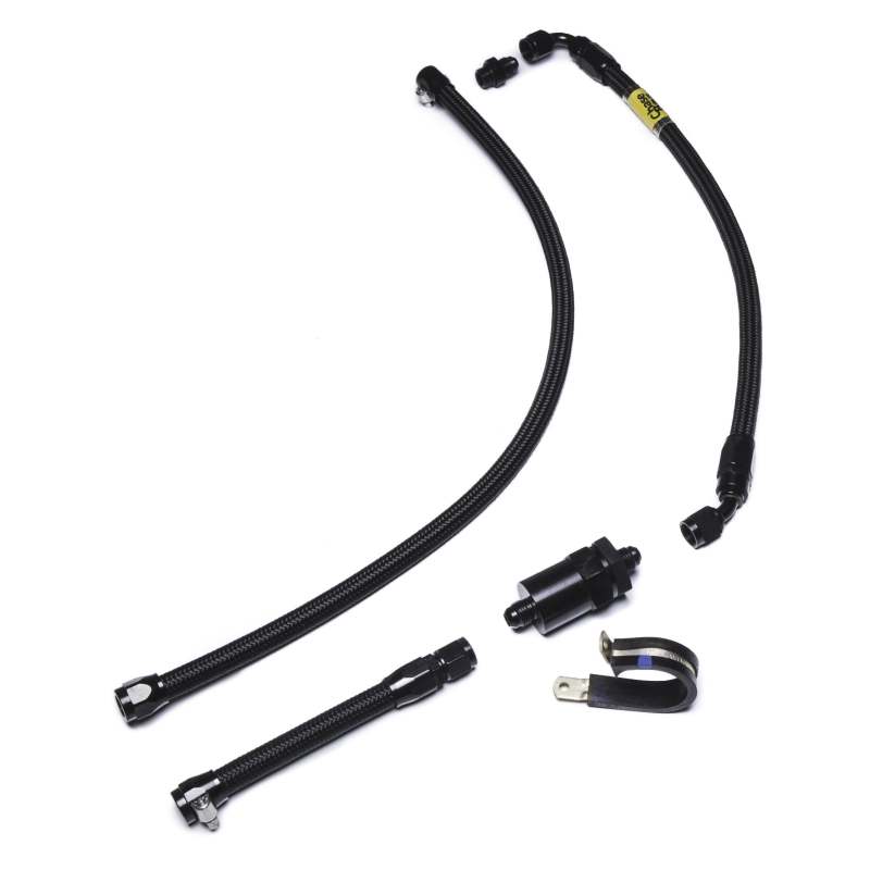 Chase Bays Nissan 240SX S13/S14/S15 w/KA24DE/SR20DET (w/HKS Rail/Aftermarket FPR) 08AN Fuel Line Kit - CB-N-KASR-FPR6-08ORB