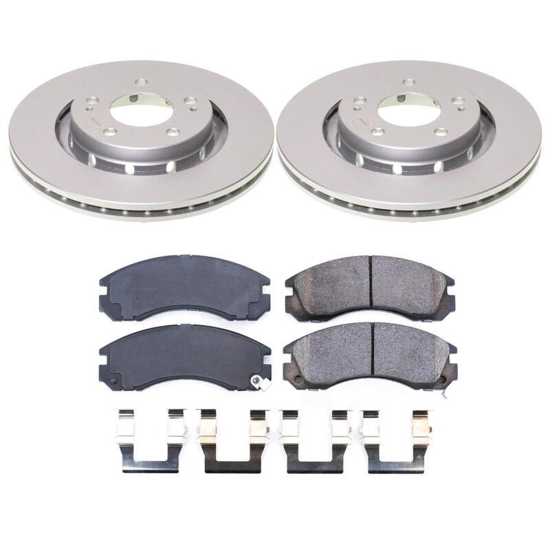Power Stop 05-06 Mitsubishi Outlander Front Z17 Coated Brake Kit - CRK4979
