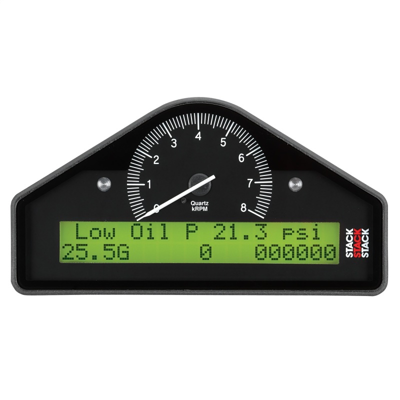 AutoMeter Stack Street Dash Black 0-8K RPM (PSI / DEG. F / MPH) - ST8130-A