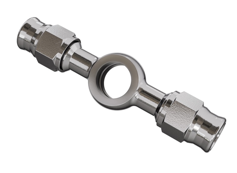 Goodridge 90 Deg Double Banjo for 3/8 or M10 Bolt - P5098-03C