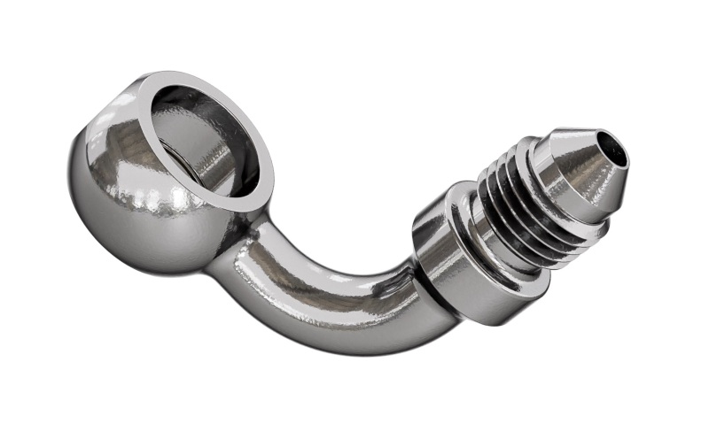 Goodridge 90 Deg Banjo Adaptor for 7/16 Bolt - P599-03-04C