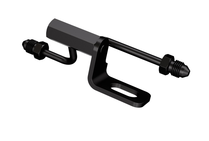Goodridge 07-11 Harley Davidson Softail Models Rear Brake Switch Holder - Black - PMCHD-021ZBK