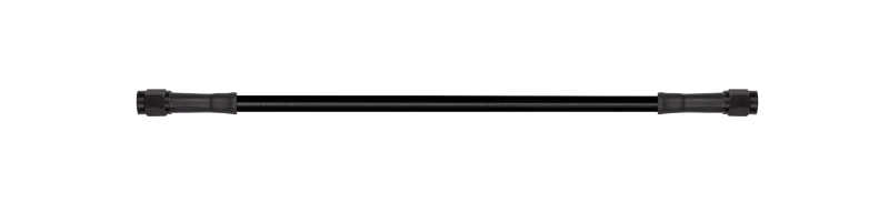 Goodridge 16in Universal Brake Line Assembly w/Black Zinc Fittings & Black Hose - 30316TB-BK
