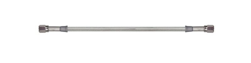Goodridge 16in Universal Brake Line Assembly w/Black Zinc Fittings & Clear Hose - 30316TB-CL